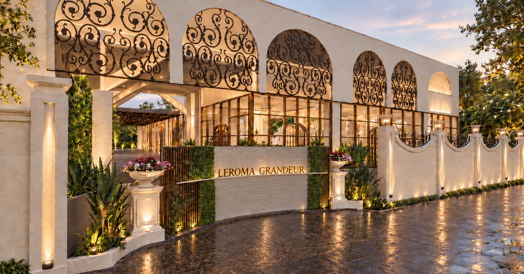Architectural visualisation of the proposed Le Roma Grandeur entrance